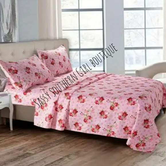 🆕⭐ Country pink rose Sheet set - Picture 11 of 15